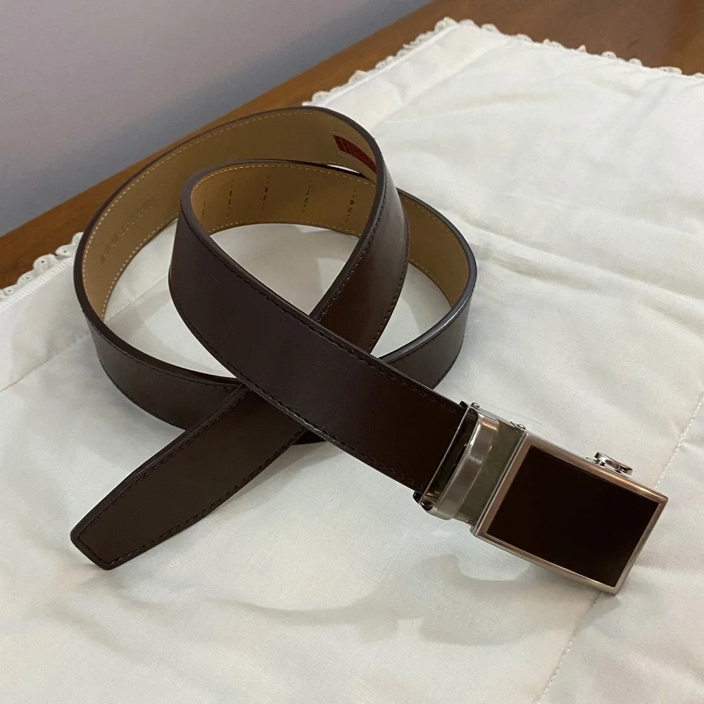 Nexbelt PreciseFit Ratchet Belt Men One Size Brown Leather No Holes Buckle